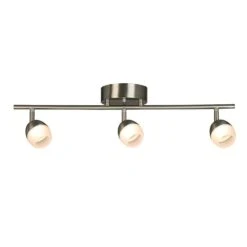 EGLO Stella Ferry 2 Ft. Brushed Nickel Integrated LED Track Lighting Kit