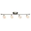 EGLO Mill Street 2.75 Ft. 4-Light Brushed Nickel Integrated LED Fixed Track Lighting Kit -Lamp Parts brushed nickel eglo track lighting kits 204006a 64 1000