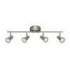 Armstrong 2 Ft. Brushed Nickel Integrated LED Hardwired Track Lighting Kit With 4 Fixed Track Heads -Lamp Parts brushed nickel envirolite track lighting kits evt41052d3 35 64 1000