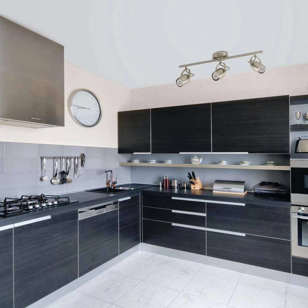 Globe Electric Samara Collection 3-Light Brushed Nickel Track Lighting With Dimmable 50-Watt LED GU10 Bulb Included 6 Globe Electric Samara Collection 3-Light Brushed Nickel Track Lighting With Dimmable 50-Watt LED GU10 Bulb Included - Image 4