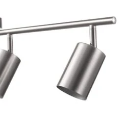 Globe Electric 2.5 Ft. 4-Light Brushed Nickel Fixed Track Lighting Kit -Lamp Parts brushed nickel globe electric track lighting kits 91002801 1f 1000