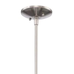 Wilhelm 12 In. 1-Light Brushed Nickel Industrial Farmhouse Pendant Light Fixture With Metal Shade 18 Wilhelm 12 In. 1-Light Brushed Nickel Industrial Farmhouse Pendant Light Fixture With Metal Shade -Lamp Parts brushed nickel hampton bay pendant lights l4927 12 bn 4f 1000