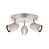 3-Light Brushed Nickel LED Dimmable Spot Light With Directional Head -Lamp Parts brushed nickel hampton bay track lighting heads 1603r3 sn 64 1000