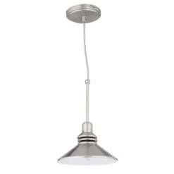 86 In. 1-Light Brushed Nickel Pendant Track Lighting Fixture -Lamp Parts brushed nickel hampton bay track lighting heads 17100 40 1000