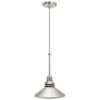 86 In. 1-Light Brushed Nickel Pendant Track Lighting Fixture
