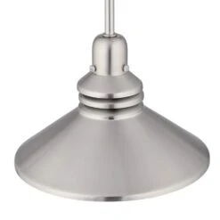 86 In. 1-Light Brushed Nickel Pendant Track Lighting Fixture -Lamp Parts brushed nickel hampton bay track lighting heads 17100 c3 1000