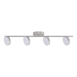 Pratford 2.6 Ft. 4-Light Brushed Nickel Integrated LED Fixed Track Lighting Kit