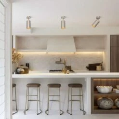 Parroco 1-Light Less Than 2 Ft. Brushed Nickel Track Lighting Kit Cylinder Track Head Hard Wired Task Lighting -Lamp Parts brushed nickel huoku track lighting kits pd1070681 31 1000