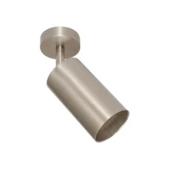 Parroco 1-Light Less Than 2 Ft. Brushed Nickel Track Lighting Kit Cylinder Track Head Hard Wired Task Lighting -Lamp Parts brushed nickel huoku track lighting kits pd1070681 76 1000