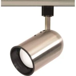 1-Light R20 Brushed Nickel Bullet Cylinder Track Lighting Head