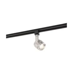 Brushed Nickel Integrated LED Linear Track Step Head 36° Beam Angle -Lamp Parts brushed nickel satco track lighting heads th499 1f 1000