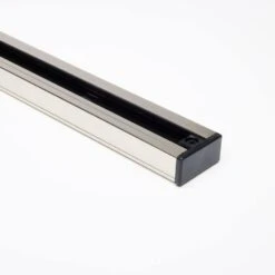 4 Ft. Brushed Nickel Integrated LED Ceiling Mounted Hardwired Track Lighting Kit With Round Head -Lamp Parts brushed nickel satco track lighting kits tk407 1f 1000