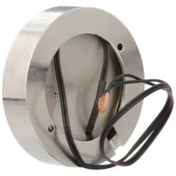 PureVue Dimmable Bright White LED Puck Light Brushed Steel Finish -Lamp Parts brushed steel armacost lighting puck lights 223411 40 1000