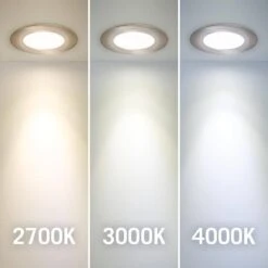 Pruevue Soft Bright White (3000K) Dimmable LED Puck Light, Brushed Steel Finish -Lamp Parts brushed steel armacost lighting puck lights 233415 fa 1000