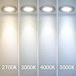 PureVue Dimmable Daylight White (5000K) LED Brushed Steel Puck Light -Lamp Parts brushed steel armacost lighting puck lights 253411 76 1000