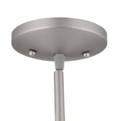 1-Light Brushed Steel Linear-Track Hanging Pendant -Lamp Parts brushed steel hampton bay pendant lights ec0780ba 1d 1000