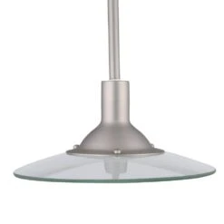 1-Light Brushed Steel Linear-Track Hanging Pendant -Lamp Parts brushed steel hampton bay pendant lights ec0780ba 40 1000