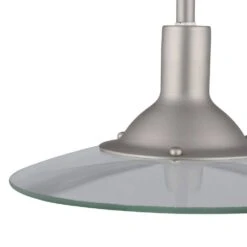 1-Light Brushed Steel Linear-Track Hanging Pendant -Lamp Parts brushed steel hampton bay pendant lights ec0780ba a0 1000