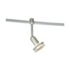 1-Light Brushed Steel Flex Track Head -Lamp Parts brushed steel hampton bay track lighting heads ec2740ba 64 1000