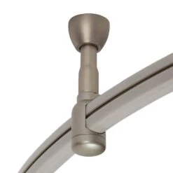 10 Ft. 5-Light Brushed Steel Line-Voltage Flexible Track Light Kit With Mesh Shades -Lamp Parts brushed steel hampton bay track lighting kits ec9580ba a0 1000