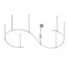 12 Ft. Brushed Steel Flex Track Starter Kit -Lamp Parts brushed steel hampton bay track lighting rails ec052ba 64 1000