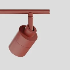 Shura Burnt Sienna Integrated LED Fixed Track Light Rotatable Cylinder Heads 3 Ft. Track Lighting Kit 3000 K 2240 Lumens -Lamp Parts burnt sienna 3000k vidalite track lighting kits ce1060085 1f 1000