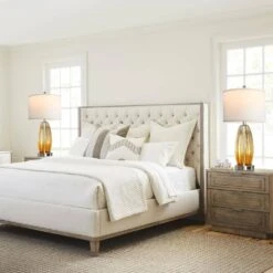 25 In. Table Lamps Set Of 2, Champagne Glass Bedside Lamp For Bedroom With USB C+A Ports (2 Bulbs Included) 9 25 In. Table Lamps Set Of 2, Champagne Glass Bedside Lamp For Bedroom With USB C+A Ports (2 Bulbs Included) -Lamp Parts champagne glass rottogoon table lamps hmlp352ay2 e1 1000