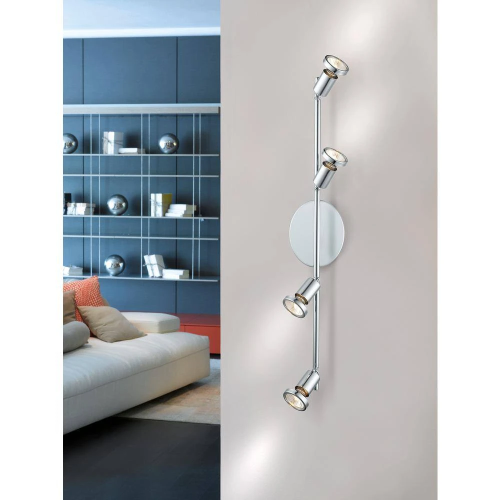 EGLO Buzz 2 2.1 Ft. 4-Light Chrome Track Lighting Kit 10 EGLO Buzz 2 2.1 Ft. 4-Light Chrome Track Lighting Kit - Image 8