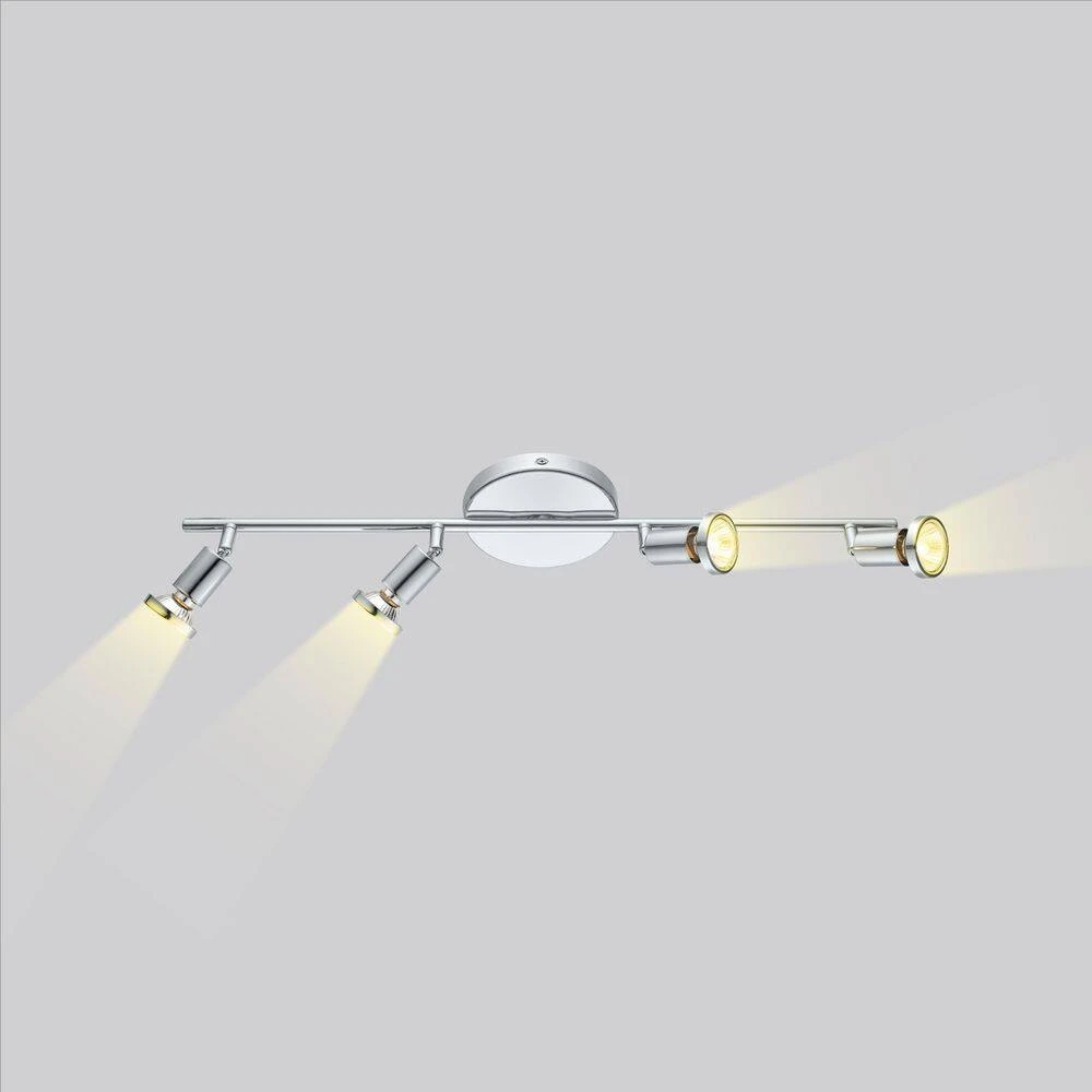 EGLO Buzz 2 2.1 Ft. 4-Light Chrome Track Lighting Kit 7 EGLO Buzz 2 2.1 Ft. 4-Light Chrome Track Lighting Kit - Image 5