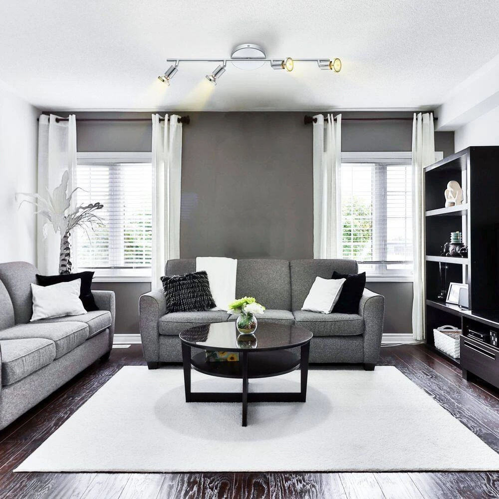 EGLO Buzz 2 2.1 Ft. 4-Light Chrome Track Lighting Kit 8 EGLO Buzz 2 2.1 Ft. 4-Light Chrome Track Lighting Kit - Image 6