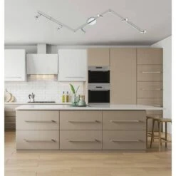 EGLO Buzz 2 6.2 Ft. 6-Light Chrome Track Lighting Kit -Lamp Parts chrome eglo track lighting kits 200402a 1f 1000