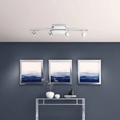 EGLO Tinnari 2.5 Ft. Chrome Integrated LED Track Lighting Kit -Lamp Parts chrome eglo track lighting kits 201604a 31 1000