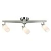 EGLO 1600 Penn Ave 2 Ft. 3-Light Chrome Integrated LED Fixed Track Lighting Kit -Lamp Parts chrome eglo track lighting kits 204007a 64 1000