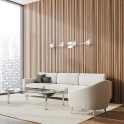 EGLO Glaciole 2.5 Ft. 4-Light Chrome Integrated LED Fixed Track Lighting Kit With Clear Plastic Shades 8 EGLO Glaciole 2.5 Ft. 4-Light Chrome Integrated LED Fixed Track Lighting Kit With Clear Plastic Shades -Lamp Parts chrome eglo track lighting kits 204212a 4f 1000