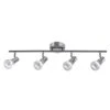 Globe Electric Mia 2.5 Ft. 4-Light Chrome Integrated LED Track Lighting Kit -Lamp Parts chrome globe electric track lighting kits 59292 64 1000