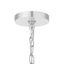 Winfield 1-Light Chrome Caged Pendant Light Fixture With Geometric Metal Shade -Lamp Parts chrome hampton bay pendant lights kh 001s ch a0 1000