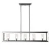 Golden Lighting Smyth CH 5-Light Chrome Pendant With Clear Glass