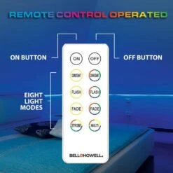 25 Ft. Indoor/Outdoor Color Changing Solar Flexible Integrated LED Bionic Rope Light With Remote Control -Lamp Parts clear bell howell rope lights 1594 44 1000