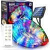 25 Ft. Indoor/Outdoor Color Changing Solar Flexible Integrated LED Bionic Rope Light With Remote Control