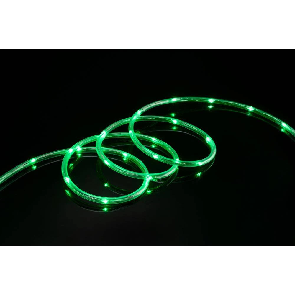 16 Ft. Green All Occasion Indoor Outdoor LED 1/4 In. Mini Rope Light 360 Degree Directional Shine Decoration 5 16 Ft. Green All Occasion Indoor Outdoor LED 1/4 In. Mini Rope Light 360 Degree Directional Shine Decoration - Image 3