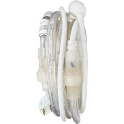 Indoor/Outdoor 12 Ft. White LED Rope Light Kit -Lamp Parts clear westek rope lights lrope12w 4f 1000
