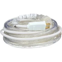 Indoor/Outdoor 12 Ft. White LED Rope Light Kit -Lamp Parts clear westek rope lights lrope12w c3 1000