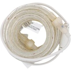 Indoor/Outdoor 12 Ft. White LED Rope Light Kit -Lamp Parts clear westek rope lights lrope12w fa 1000