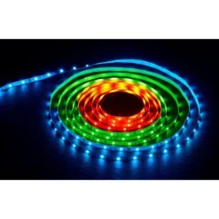 20 Ft. Indoor LED RGB Tape Light With Remote Control 10 20 Ft. Indoor LED RGB Tape Light With Remote Control -Lamp Parts commercial electric led strip lights 17068 4f 1000