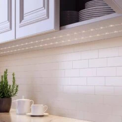 8 Ft. Color Changing LED Flexible Tape Under Cabinet Light With Wireless Remote -Lamp Parts commercial electric led strip lights dc5237wh a a0 1000