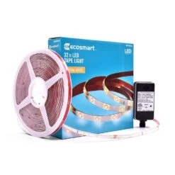 32 Ft. Indoor/Outdoor Cuttable Non Re-Linkable Neutral White Strip Light Kit -Lamp Parts commercial electric led strip lights ls2835 32ft 4f 1000