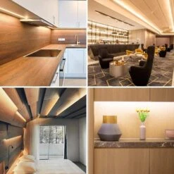 32 Ft. Indoor/Outdoor Cuttable Non Re-Linkable Neutral White Strip Light Kit -Lamp Parts commercial electric led strip lights ls2835 32ft fa 1000