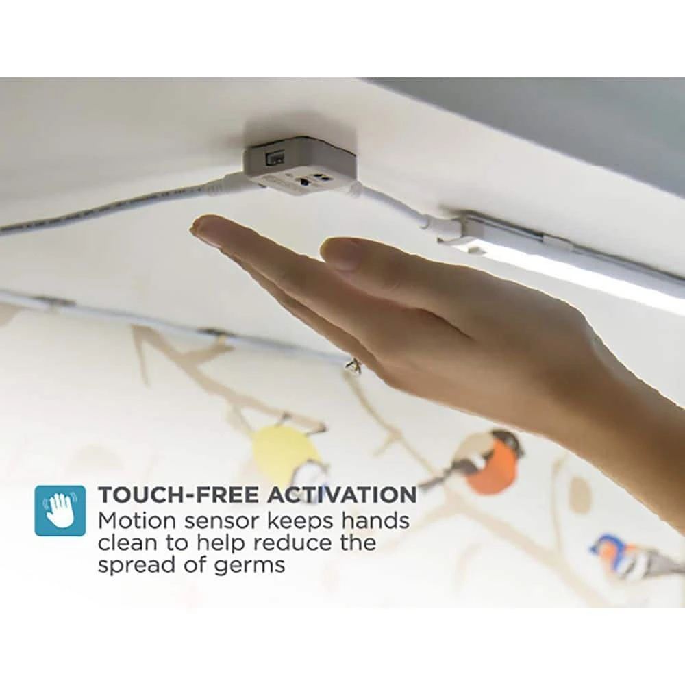 Black & Decker 9 In. LED Cool White 4000K, Dimmable, 1-Bar Under Cabinet Lights Kit With Hands-Free On/Off (Tool-Free Plug-in Install) 4 Black & Decker 9 In. LED Cool White 4000K, Dimmable, 1-Bar Under Cabinet Lights Kit With Hands-Free On/Off (Tool-Free Plug-in Install) - Image 2