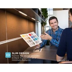 Black & Decker 9 In. LED Cool White 4000K, Dimmable, 3-Bar Under Cabinet Lights Kit With Hands-Free On/Off (Tool-Free Plug-in Install) -Lamp Parts cool white 3 bar kit black decker under cabinet bar lights leduc9 3ck 76 1000