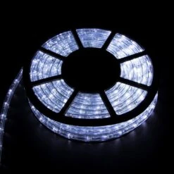 Outdoor 50 Ft. 110-Volt Plug-in Cool Integrated White LED Light Color Changing Rope Light -Lamp Parts cool white walsport rope lights usli1001cw c3 1000